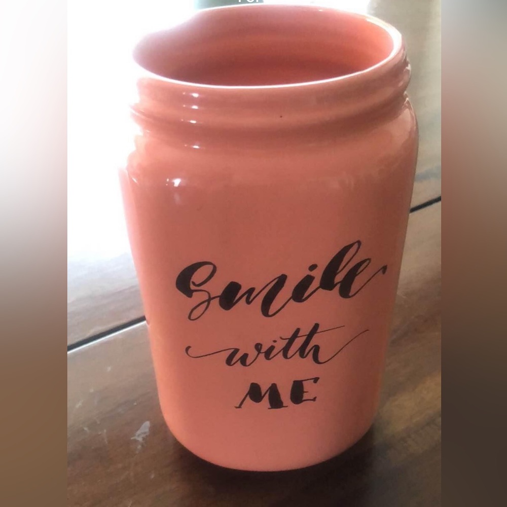 Coral and Gold Vase